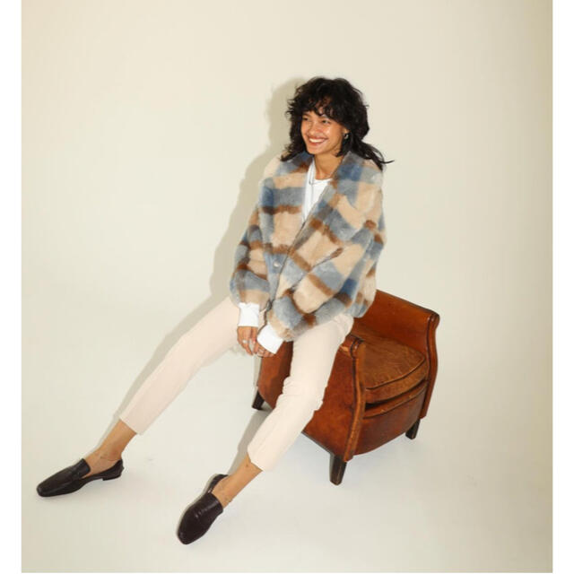 sa様専用】searoomlynn ショートcollarコート チェック ジャケット