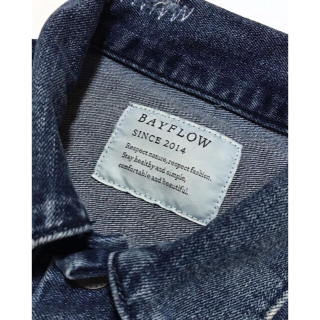 BAYFLOW(ベイフロー)のBAYFLOW ベイフロー デニム ジャケット 2 定価15,120円 Gジャン メンズのジャケット/アウター(Gジャン/デニムジャケット)の商品写真