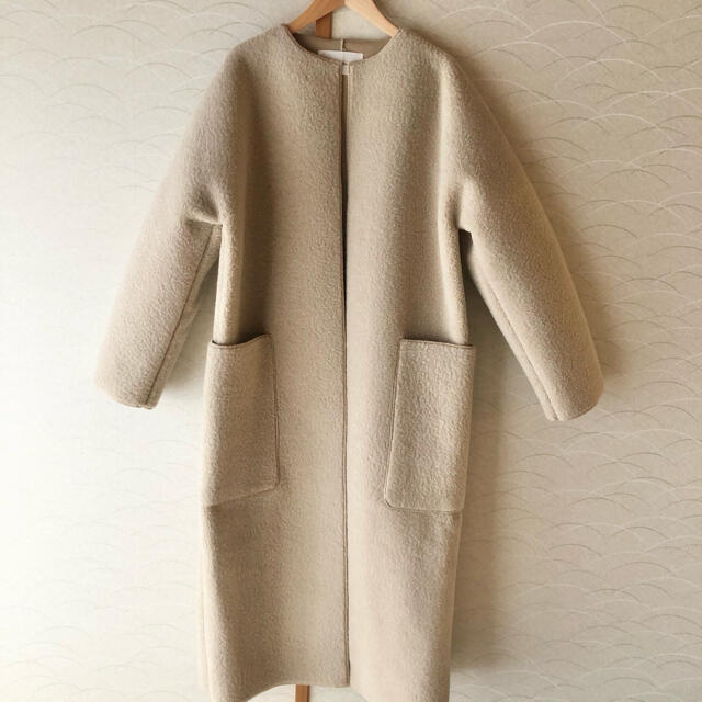 TODAYFUL(トゥデイフル)の新品　TODAYFUL  Collarless Boa Coat レディースのジャケット/アウター(ロングコート)の商品写真