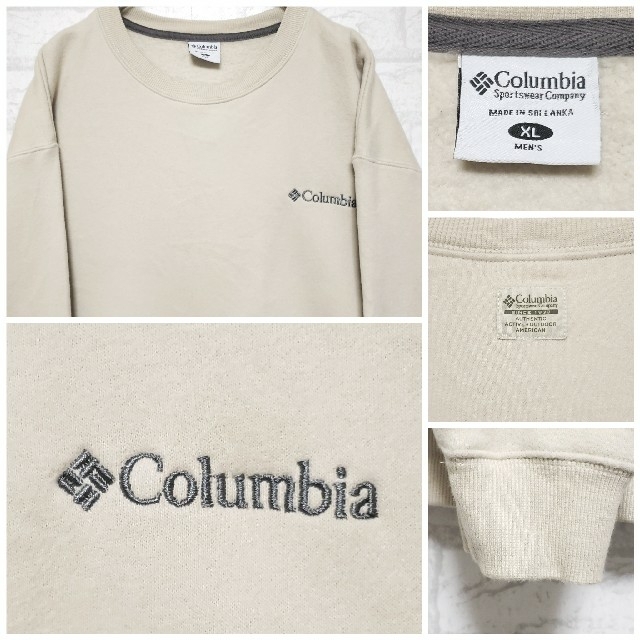 Columbia(コロンビア)の《値引き中》コロンビア  刺繍ロゴスウェットトレーナー 起毛素材アースカラー メンズのトップス(スウェット)の商品写真