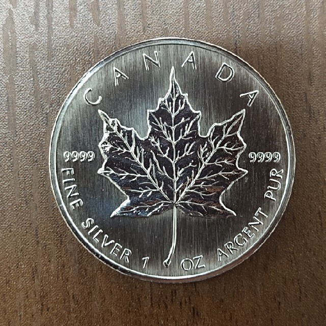【値下げ】アンティークコイン カナダメープルリーフ銀貨 1oz