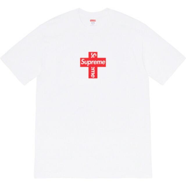 supreme Cross Box Logo Tee 黒 S