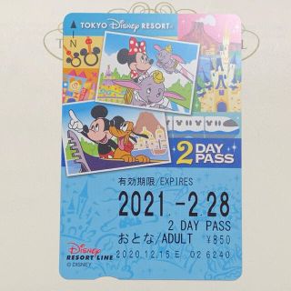 ディズニー(Disney)のお値下げしました！東京ディズニーリゾートライン　2day pass(遊園地/テーマパーク)