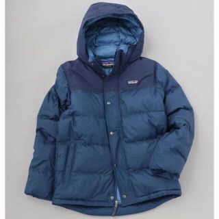 パタゴニア(patagonia)のPatagonia Boys bivy down hoody(ネイビー, L) (ダウンジャケット)