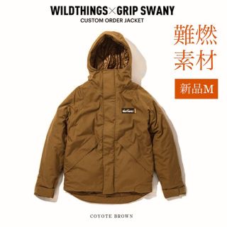 ワイルドシングス(WILDTHINGS)のワイルドシングス×グリップスワニー orange別注 焚火 デナリ ジャケット(ダウンジャケット)