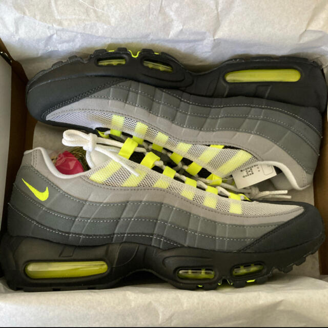 メンズair max 95 og イエローグラデ　2020 neon yellow