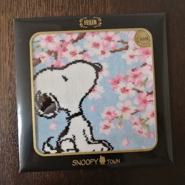 フェイラー スヌーピー コラボ 桜 サクラ ハンカチ FEILER