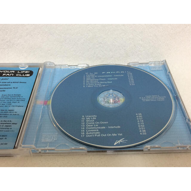 ファンメール TLC エンタメ/ホビーのCD(ポップス/ロック(洋楽))の商品写真
