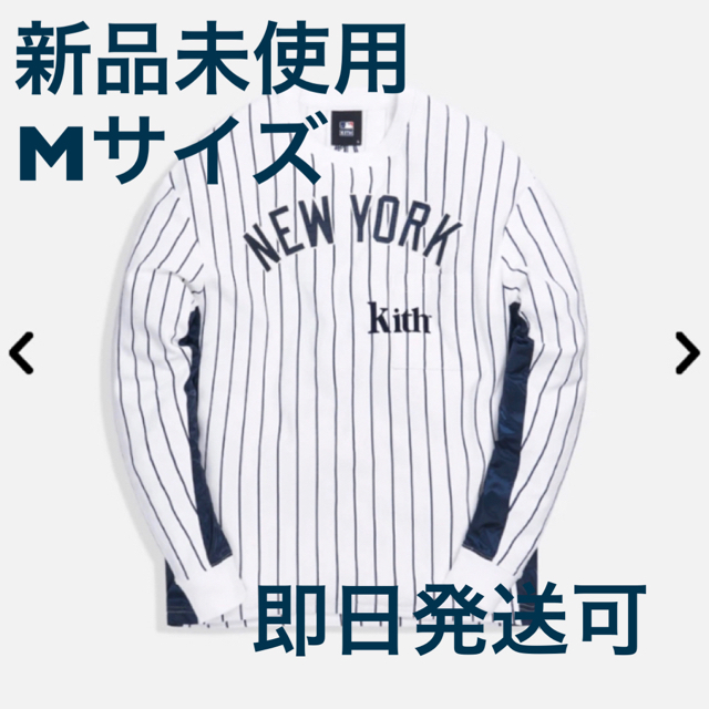 最新情報 NEW YORK Mサイズ QUINN COMBO L/S YANKEES Tシャツ/カットソー(七分/長袖)