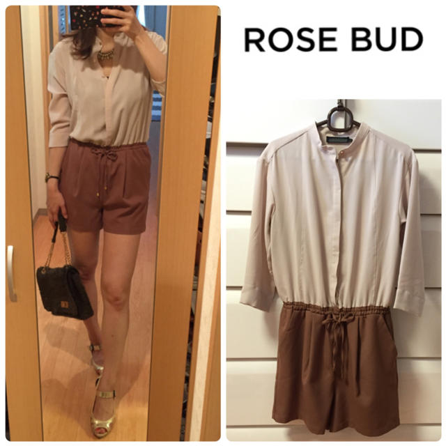 ROSE BUD(ローズバッド)の七分袖 オールインワン レディースのパンツ(オールインワン)の商品写真