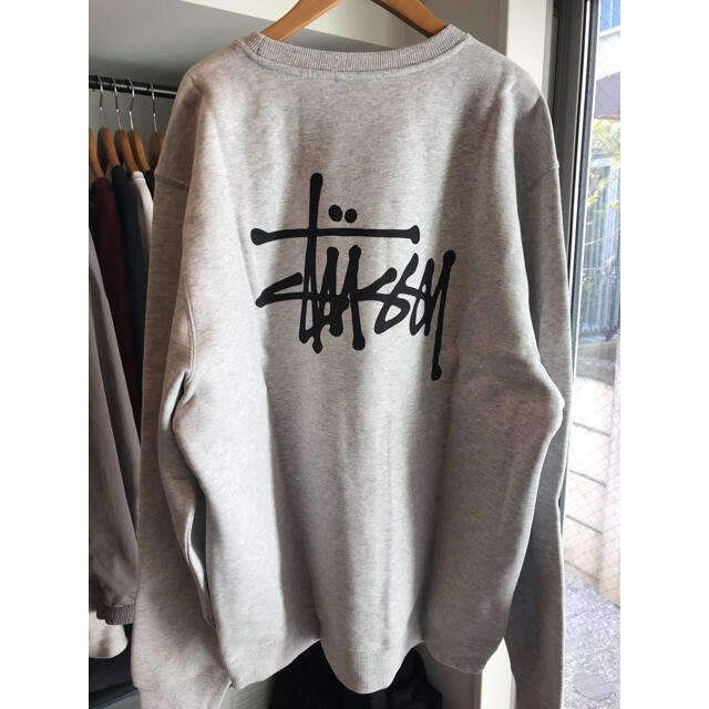 stussy ステューシー スウェット センターデカロゴ刺繍 希少デザイン