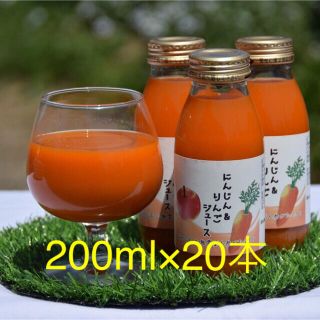 ⭐︎無農薬にんじんジュース⭐︎ 無添加　200ml×20本(野菜)