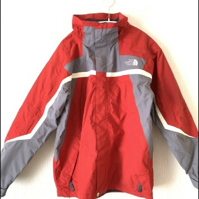 THE NORTH FACE(ザノースフェイス)のTHE NORTHFACE ザ ノースフェイス 赤 グレー L ナイロンジャ メンズのジャケット/アウター(ナイロンジャケット)の商品写真