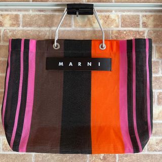 マルニ(Marni)の お好みさま専用❗️マルニ　フラワーカフェ ストライプトートバッグ　マルチピンク(トートバッグ)