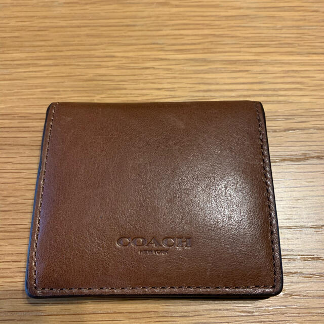 【・送料無料】 COACH コインケース　ブラウン