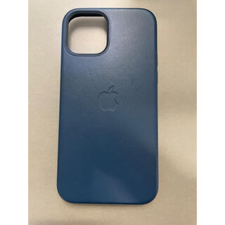 アップル(Apple)のiPhone12pro パシフィックブルー　レザーケース(iPhoneケース)