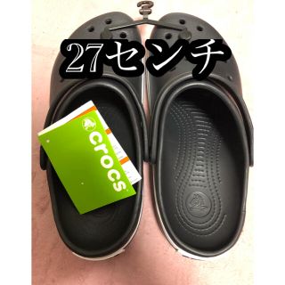 クロックス(crocs)のクロックス　メンズサンダル　27センチ　ブラック(サンダル)