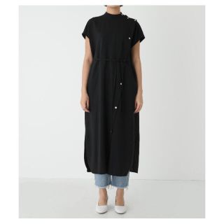 ブラックバイマウジー(BLACK by moussy)のswitching slit one-piece スイッチングスリットワンピース(ロングワンピース/マキシワンピース)