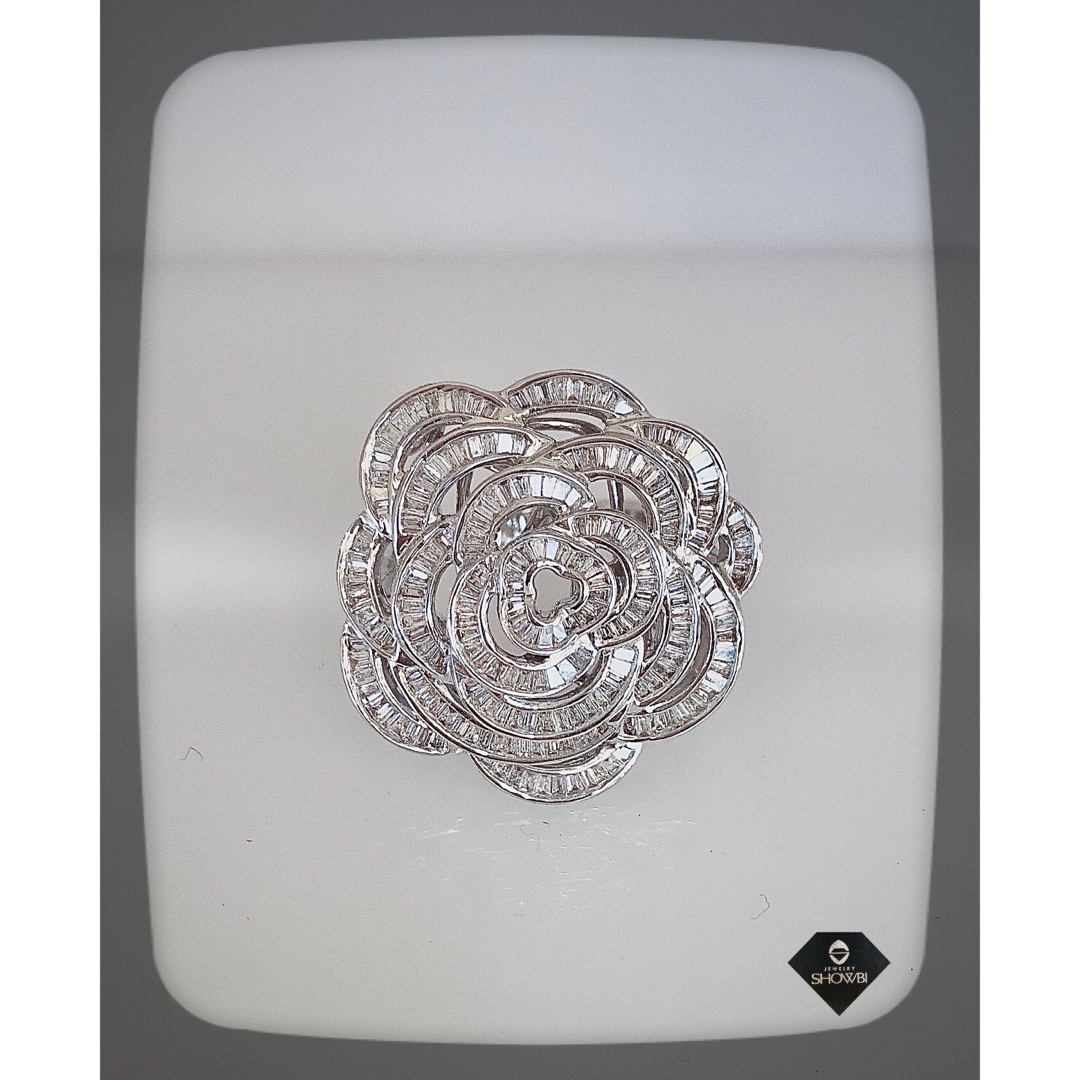 【新品】ダイヤモンドリング(K18WG) レディースのアクセサリー(リング(指輪))の商品写真