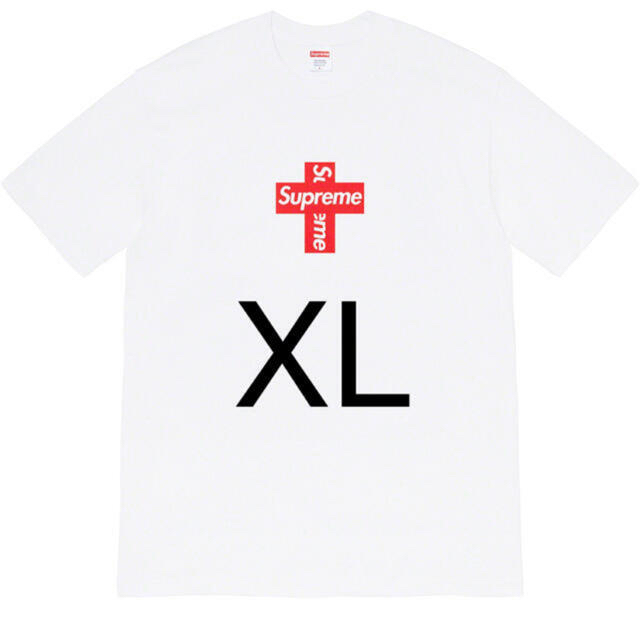 店内全品ポイント2倍!! 新品 Supreme Cross Box Logo Tee XL シュプリーム