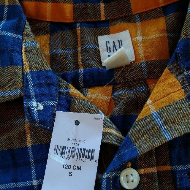 GAP(ギャップ)の新品　GAP　ギャップ　ネルシャツ　シャツ　120 キッズ/ベビー/マタニティのキッズ服男の子用(90cm~)(ブラウス)の商品写真