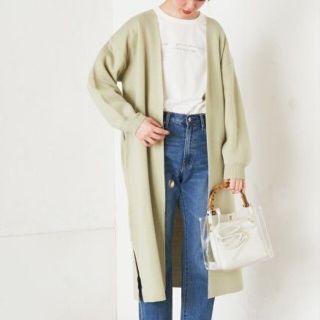 ナチュラルクチュール(natural couture)のnaturalcoutureダブルフェイスお上品コーディガン(ニットコート)