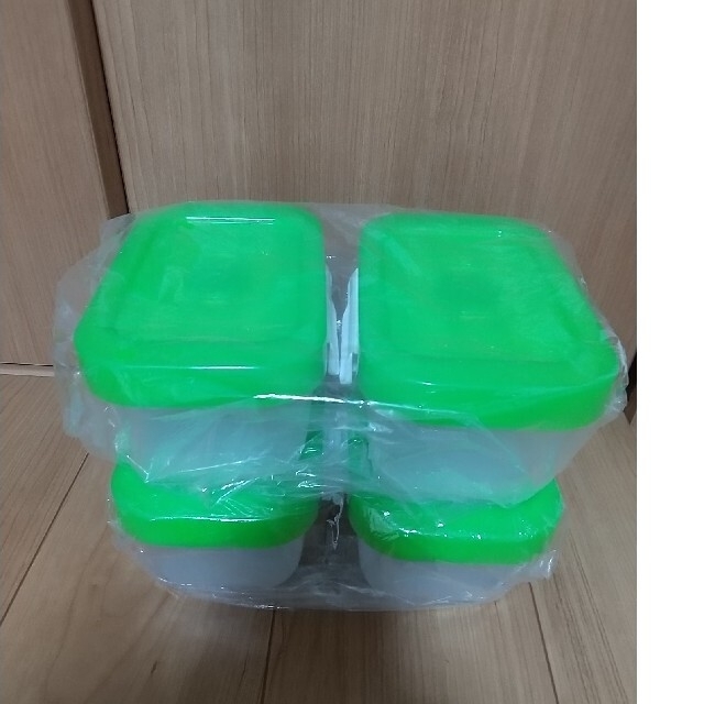 ♯フォーサ♯角型真空コンテナ中 4個+♯吸水クロス3枚セット - 容器