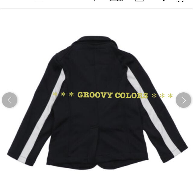 Groovy Colors(グルービーカラーズ)の1.3万 グルービーカラーズ サイドライン コンフォータブル ジャケット 120 キッズ/ベビー/マタニティのキッズ服男の子用(90cm~)(ジャケット/上着)の商品写真