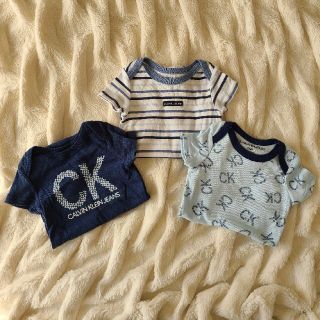 カルバンクライン(Calvin Klein)の3-6M 60 67 Calvin Klein ボディスーツ3点セット(ロンパース)