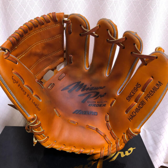 MIZUNO(ミズノ)のミズノプロオーダーグラブ　内野用　硬式 スポーツ/アウトドアの野球(グローブ)の商品写真