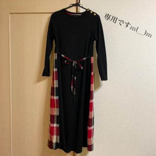 バーバリーブルーレーベル(BURBERRY BLUE LABEL)のみふね様専用です！ブルーレーベルクレストブリッジ　ワンピース(ロングワンピース/マキシワンピース)