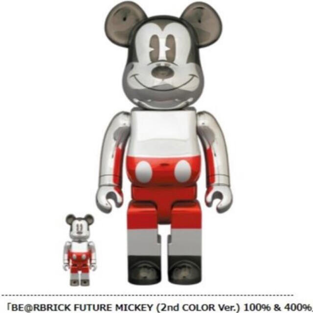 MEDICOM TOY(メディコムトイ)のBE@RBRICK FUTURE MICKEY (2nd COLOR Ver.) ハンドメイドのおもちゃ(フィギュア)の商品写真