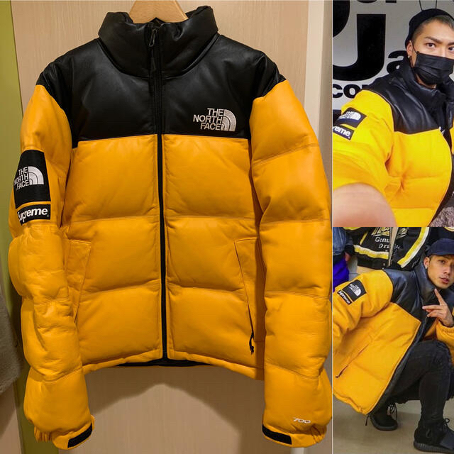 Supreme(シュプリーム)のSupreme The North Face レザー ヌプシ メンズのジャケット/アウター(ダウンジャケット)の商品写真