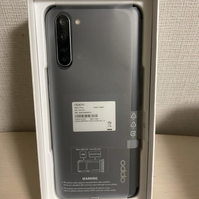 新品未使用　OPPO Reno3 A 黒 6G 128G SIMフリー