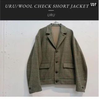 サンシー(SUNSEA)のURU 19aw WOOL CHECK SHORT JACKET 名作(ブルゾン)