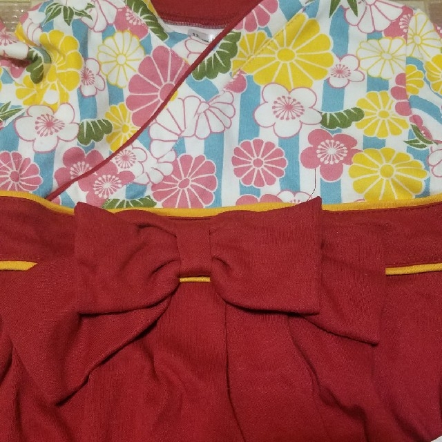 ベルメゾン(ベルメゾン)の袴風カバーオール　ベビー　フォーマル　 キッズ/ベビー/マタニティのベビー服(~85cm)(和服/着物)の商品写真