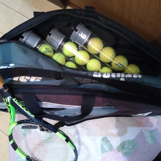 テニスボール圧力保持器(ボール4個入り用一本の販売)ボールは含みません スポーツ/アウトドアのテニス(ボール)の商品写真