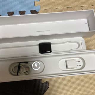 アップルウォッチ(Apple Watch)のapple watch 3 42mm スペースグレイ(腕時計(デジタル))