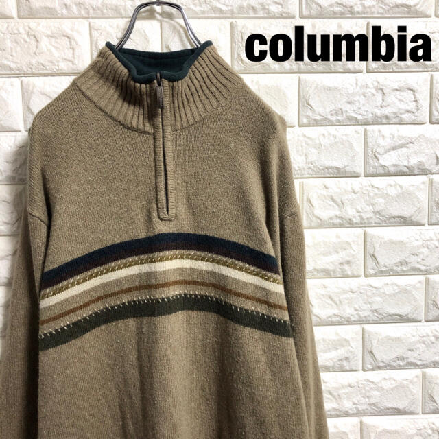 Columbia(コロンビア)のcolumbia  コロンビア　ハーフジップ　ニットセーター　Mサイズ メンズのトップス(ニット/セーター)の商品写真