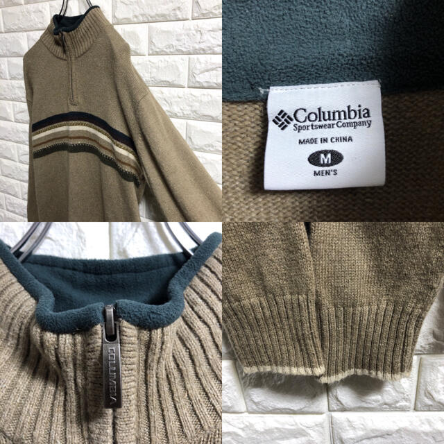 Columbia(コロンビア)のcolumbia  コロンビア　ハーフジップ　ニットセーター　Mサイズ メンズのトップス(ニット/セーター)の商品写真