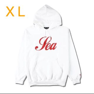 シー(SEA)のGLITTER (SEA) HOODIE / WHITE (CS-172)  (パーカー)