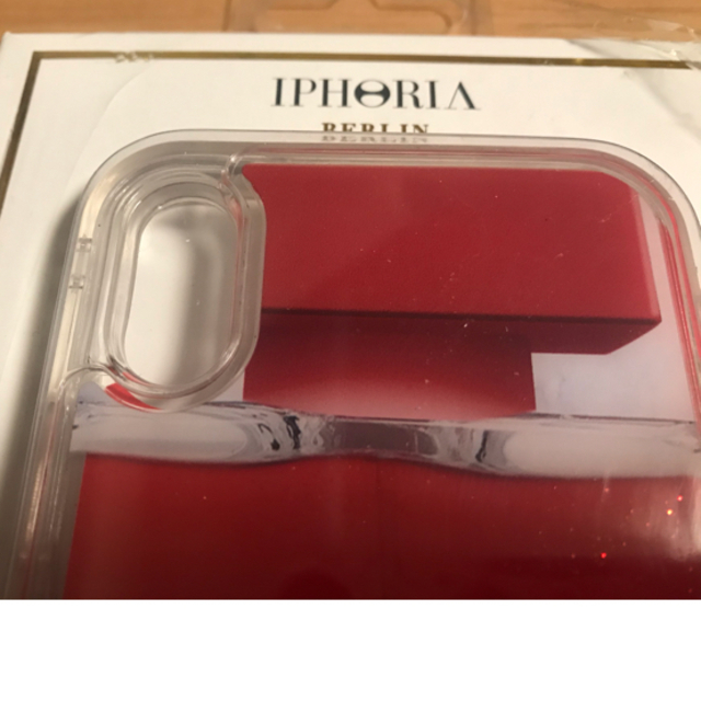 IPHORIA(アイフォリア)のIPHORIA iPhone X/XS用ケース（キラキラ/レッド） スマホ/家電/カメラのスマホアクセサリー(iPhoneケース)の商品写真