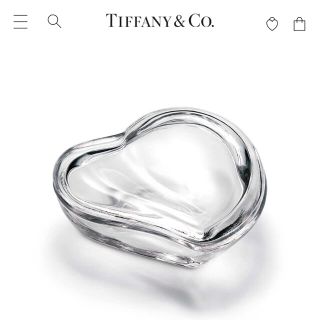 ティファニー(Tiffany & Co.)のティファニー ガラスハートボックス(小物入れ)