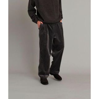 スティーブンアラン(steven alan)のCHAMBRAY/CORD 2BOX PLEATED SLACKS-BOLD(スラックス)