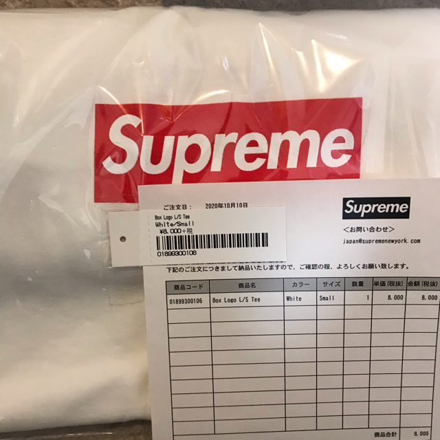 SサイズSupreme Small Box L/S Tee \