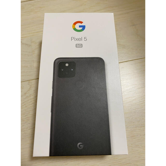 Google Pixel(グーグルピクセル)のGoogle Pixel5 Just Black 128GB  スマホ/家電/カメラのスマートフォン/携帯電話(スマートフォン本体)の商品写真