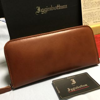 トチギレザー(栃木レザー)の日本最高峰のヌメ革 栃木レザー 長財布 ラウンド  brown(長財布)