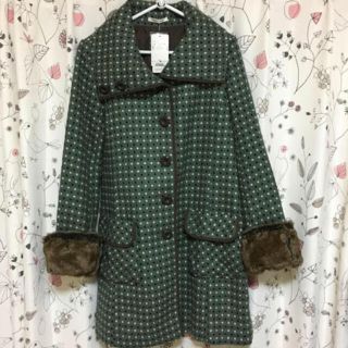 アクシーズファム(axes femme) ロングコート(レディース)（ドット）の