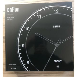 BRAUN - Braun × Fragment BC17BFU 壁掛け時計 ブラウンの通販 by カカ