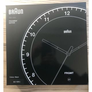 ブラウン(BRAUN)のBraun × Fragment BC17BFU 壁掛け時計 ブラウン(掛時計/柱時計)